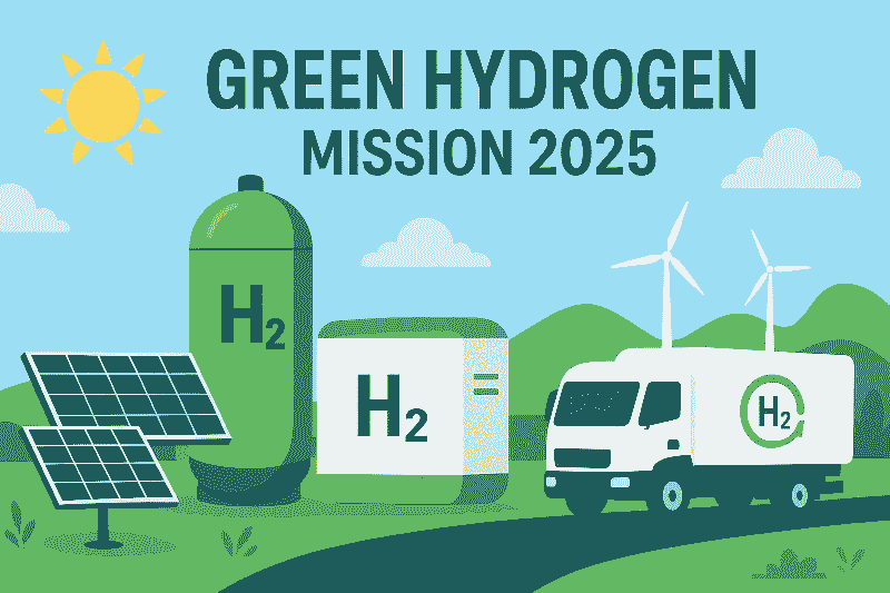 National Green Hydrogen Mission 2025 India to Become a Green Energy Hub, Government Allocates ₹19,744 Crore